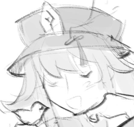 hu tao, eyes closed, singing to a finch.